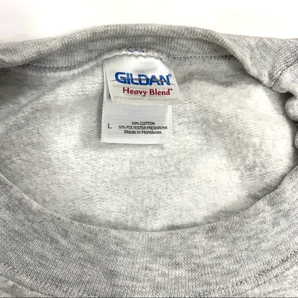 VINTAGE US NAVY 90s GRAY SWEATSHIRT LARGE - Picture 2 of 6